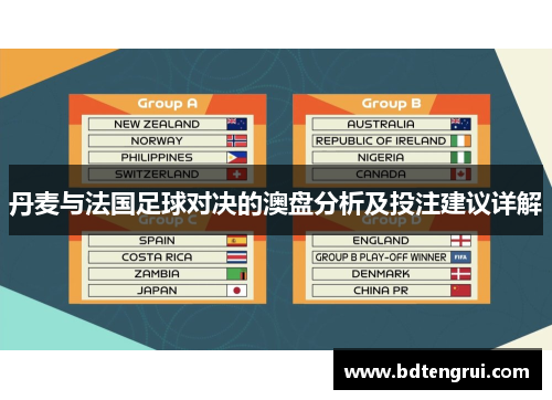 丹麦与法国足球对决的澳盘分析及投注建议详解